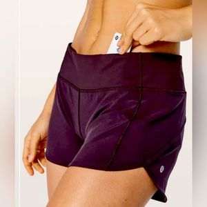 Lululemon 2 inch Purple Shorts